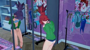 Frankie Foster rubs and fingers her pussy in front of a mirror. Has a squirting orgasm. Foster's home for imaginary Friends