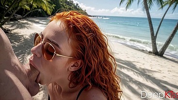 At the beach, my friend gave me a deep blowjob after we’d had a few cocktails. She clearly knows how to work a cock — her tongue is incredibly nimble[AI]