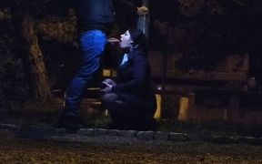 Cock Sucking Under the Night Light