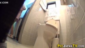 Brunette Asian Maid&#039;s Golden Shower