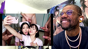 Hardcore Asian Nurse Bukkake, AI Generated