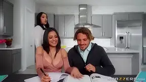 Vanessa Sky, Serena Sky And Tyler Nixon - Flunky Stepsisters Fuck The Tutor In Hope Of Knowledge