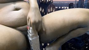 Giantess Special Effects - Giantess MXDominion has sex with Buildings in City, female domination, masturbation, shrinking fetish  4k