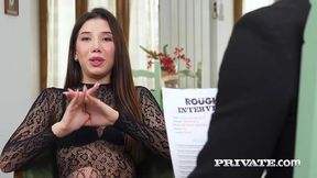 layla scarlett fucks the journalist in a savage interview with anal