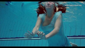 Piyavka Chehova big boobs brunette Czech underwater