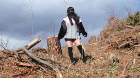 The twisted thrill of her pee soaked exhibitionist crossdresser