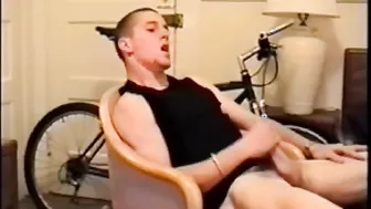 Adam Strips and Jerks Off with a Long Stroke Session