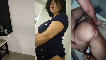 Madura Milf Morena Trabajando Porque Su Esposo No Le Da Dinero