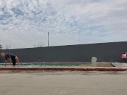 No cum, just a shrunken cold wet cock.