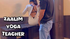 Zaalim Yoga Teacher Fucked Beautiful Fitness Girl During Training - India Desi MILF Hindi Talk Mms Sex Videos