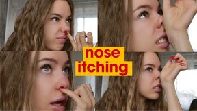 Nose Scratching Fetish Close-Up