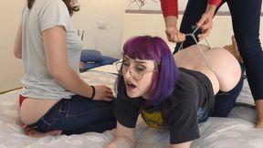 3 Girls Ripping Wedgie Fight #4