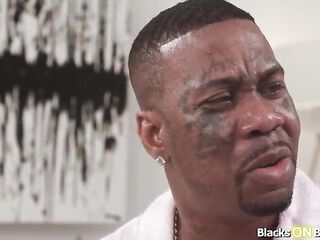 Large titties teen Lilibet Saunders desires to get back at him after getting cheated.This babe's sucking her neighbors large ebony jock and have him screw her bald snatch