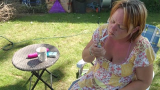 Morning coffee and smoke