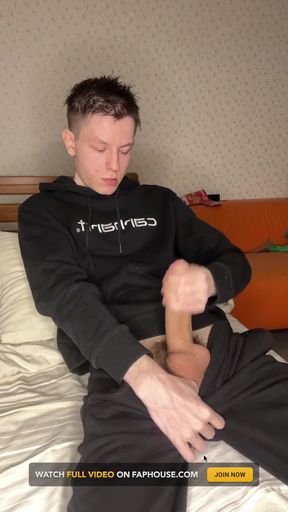 Young Guy's Epic Cumshot Reveal