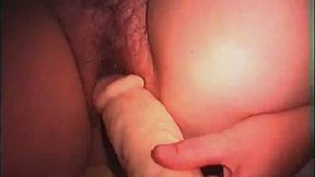Only that 6 inch wide monster dildo can satisfy my wife's big hairy pussy