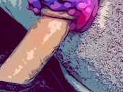 Alien 👽 pussy drains cartoon cock pt2