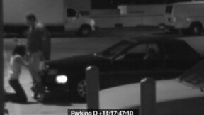Hot Babe Blowjob her boyfriend at carpark
