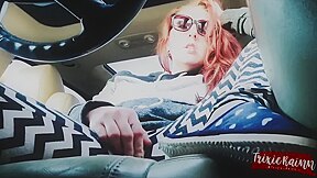 Trixïe Rainn - Wearing Vibrator In Gas Station & Squirting In Car