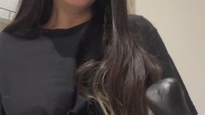 Intense masturbation with my dildo and loud burps