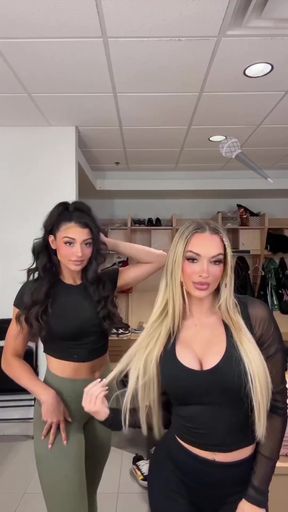 Karmen Karma showcases her huge boobs, bubble butt, and sexy big ass in a hot te