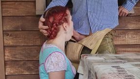 Horny mouth fuck in the mountains