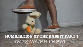 HUMILIATION OF THE RABBIT PART 1 - wearing Converse sneakers
