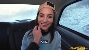 Latina Student's Naughty Taxi Shoot Fuels Wild Passion