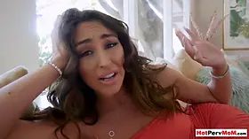 Special attention for my busty MILF stepmothers pussy