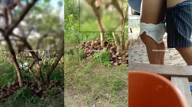 My single milf mom got fucked hard in public and took every drop