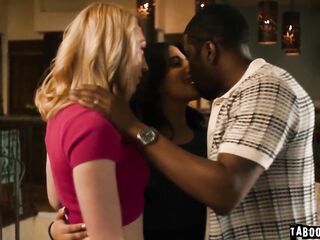 Sarah Arabic and Lily LaBeau entreat Isiah Maxwell to reconsider