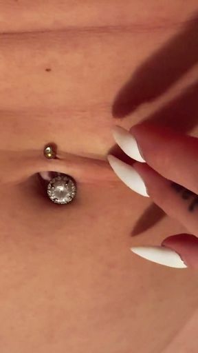 POV Playing with My Belly Button Ring