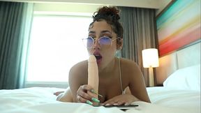 Blowing my favorite toy