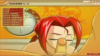 Lara Lewd's Blazing Blowjob: Anime Hentai Redhead Delight