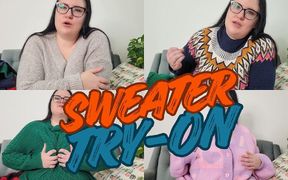 Sweater Fetish Try on