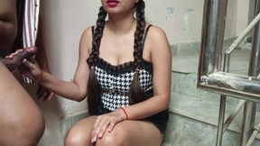 Indian College Girl Seduces Her Tutor to Fuck Her with a Creampie on Teachers Day