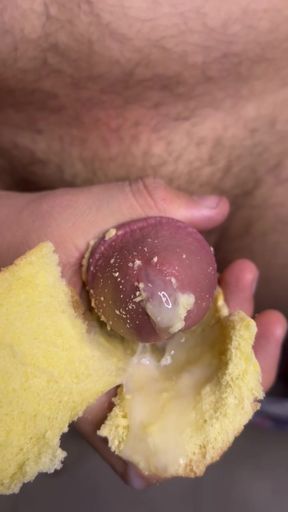 I cum while fucking a loaf of bread