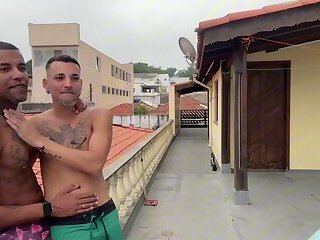 Gifted young man fucks street