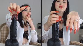 Long Nails JOI: You Can't Stop Staring at My Long Red Nails, Can You? - Dame Olga 4K (732)