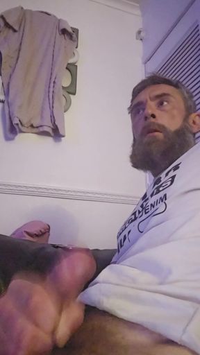Big dick wanking