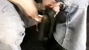 Stunning Babe Gets Her Shaved and Moist Twat Spanked