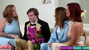 Step moms exchange step sons on their wedding day