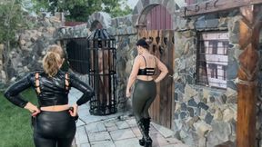 whipping bondage double domination outdoors
