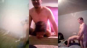 skinny vergin teen with perfect body and small tits and small ass get fucked by step dad , ride a huge cock to big for her the first time !