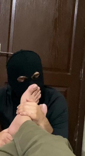 Look at this pathetic slave devouring Master's feet. This is your future if you beg nicely enough 🙇🏻‍♂️. Findom paypig cashmaster cashslave cuck