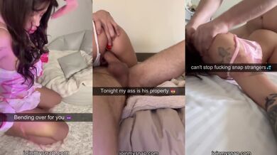 My cheating girlfriend invites Snapchat strangers for rough blowjobs when I'm away