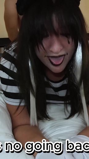 Slutty Mime Tries to Make Man Smile