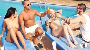 Latina Chicks By The Poolside Horny For Big Cock - Silvia Ruby And Julia De Lucia