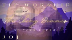 (3 DOMME) JOI TIT WORSHIP