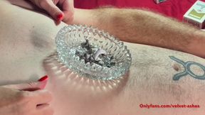 Velvet-Ash gives her daddy a smoking nipplegasm